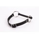 Calf Softy Leather Top and Lamb Leather padding with Silicone Mouth Piece Black