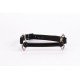 Calf Softy Leather Top and Lamb Leather padding with Silicone Mouth Piece Black