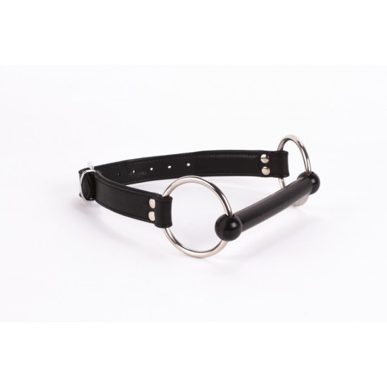 Calf Softy Leather Top and Lamb Leather padding with Silicone Mouth Piece Black