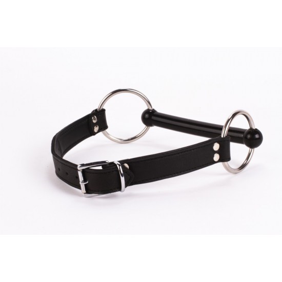 Calf Softy Leather Top and Lamb Leather padding with Silicone Mouth Piece Black