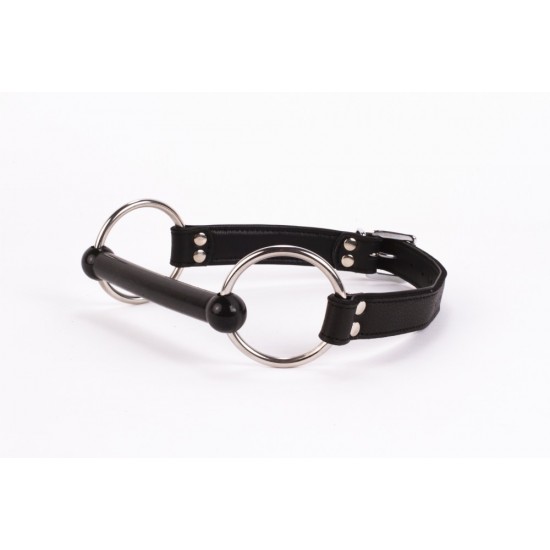 Calf Softy Leather Top and Lamb Leather padding with Silicone Mouth Piece Black