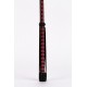 Leather Stick with Neon Strip and Nubuck Leather Top Red