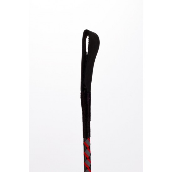 Leather Stick with Neon Strip and Nubuck Leather Top Red