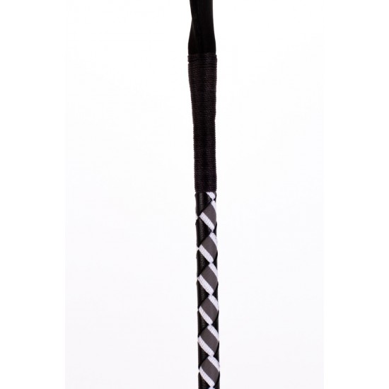 Leather Stick with Neon Strip and Nubuck Leather Top White