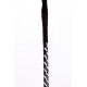 Leather Stick with Neon Strip and Nubuck Leather Top White