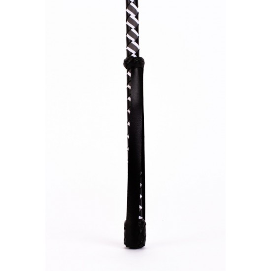 Leather Stick with Neon Strip and Nubuck Leather Top White
