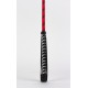 Nylon Stick with Neon Strip and Goat Kid Leather Handle Nubuck Leather Top Red