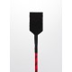 Nylon Stick with Neon Strip and Goat Kid Leather Handle Nubuck Leather Top Red