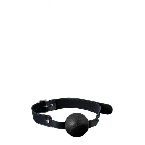 GP Solid Silicone Ball Gag Black