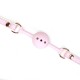 White & Pink Fairy Goat Leather Ball Gag