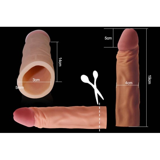 Pleasure X-Tender Penis Sleeve Flesh 1