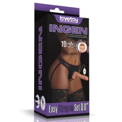 Vibrating Easy Strapon Set 7.5