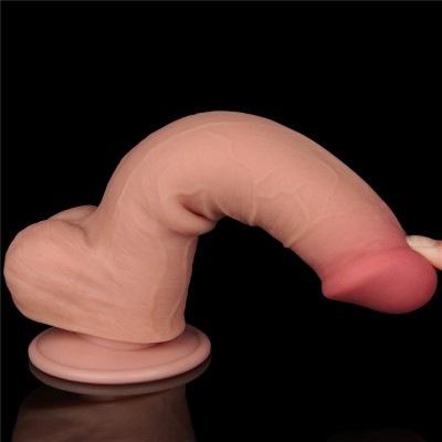 8'' Sliding Skin Dual Layer Dong Flesh
