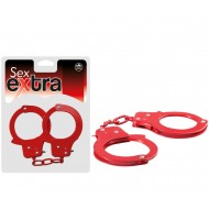 SEX EXTRA - METAL CUFFS RED