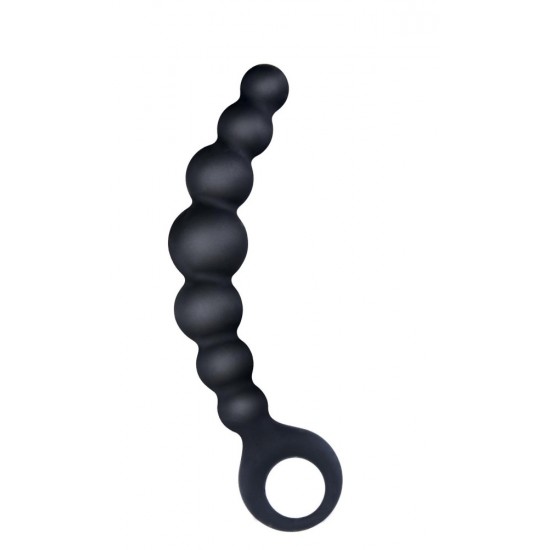 Arse Beads 7" Ribbed Silicone Anal Beads I