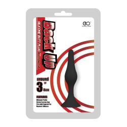 Back Up 3" Silicone Butt Plug w/Suction Cup I