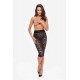 Ambivalence lace up midi skirt - L