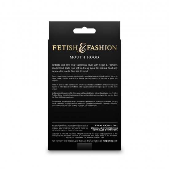 Fetish & Fashion - Mouth Hood - White - Alternate Package