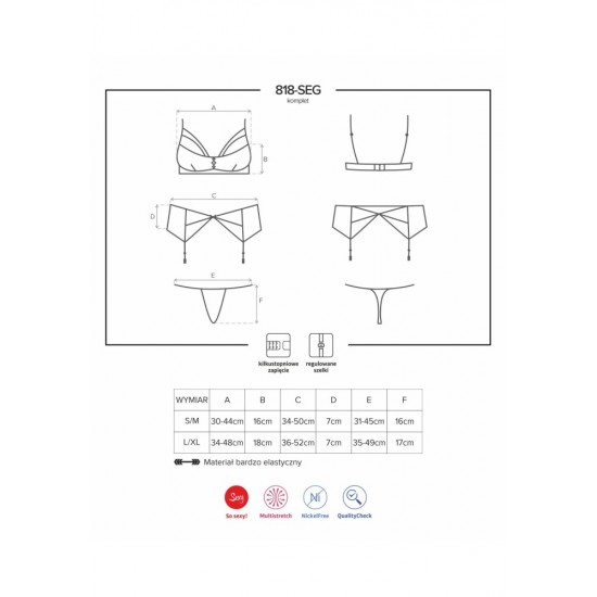 818-SEG-1 3 pcs set S/M