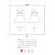 838-BAB-3 babydoll & thong red S/M