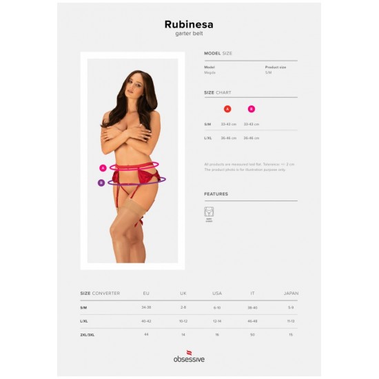 Rubinesa garter belt & crotchles thong L/XL_B0O25_7