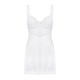 Amor Blanco underwire chemise & thong white S/M