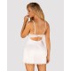 Amor Blanco underwire chemise & thong white S/M
