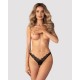 Arrowel Black crotchless thong L/XL