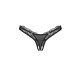 Arrowel Black crotchless thong L/XL