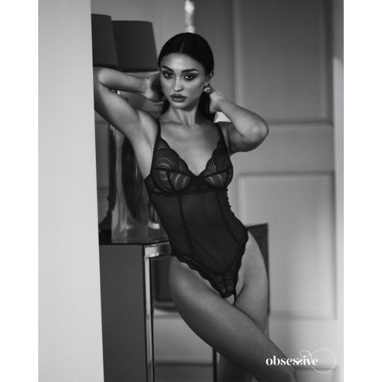 Nightly Blue crotchless teddy XS/S