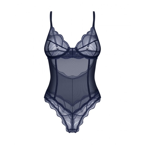 Nightly Blue crotchless teddy XS/S