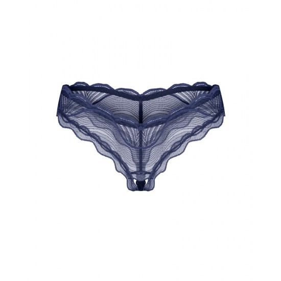 Nightly Blue crotchless thong M/L