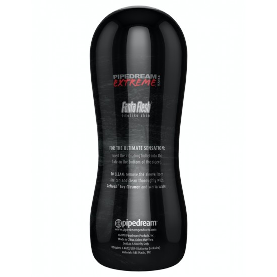 Vibrating Pussy Stroker Light/Black