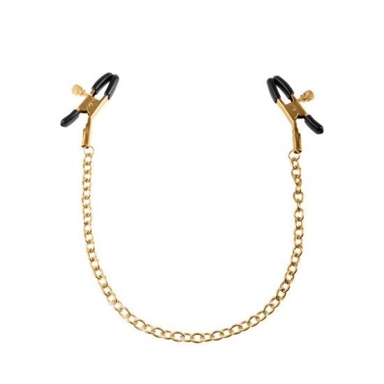 Chain Nipple Clamps Gold/Black