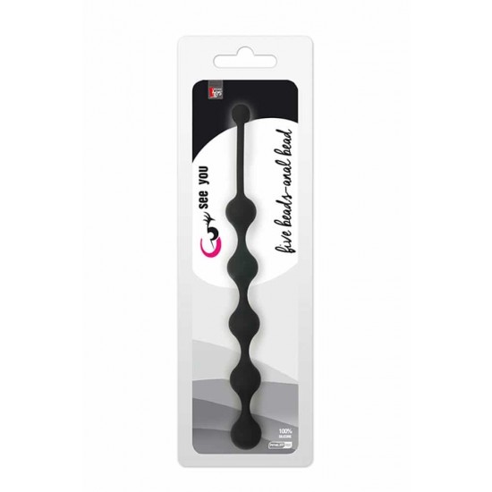 See You Five Beads Anal Black