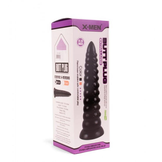 X-MEN 11.6 inch Butt Plug Black