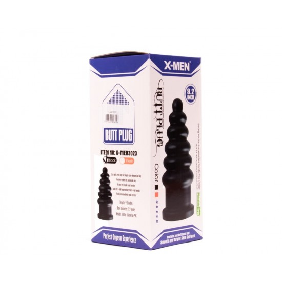 X-MEN 9.2 inch Butt Plug Black