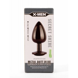 X-MEN Secret Shine Metal Butt Plug Gun Colour M