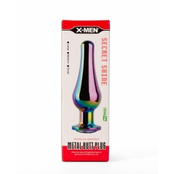 X-MEN Secret Shine Metal Butt Plug Rainbow M