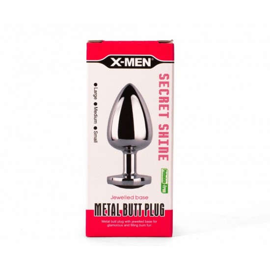 X-MEN Secret Shade Metal Butt Plug Red L