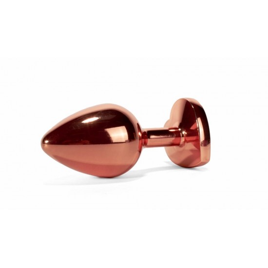 X-MEN Secret Shine Metal Butt Plug Rose Gold Heart L