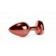 X-MEN Secret Shine Metal Butt Plug Rose Gold Heart L