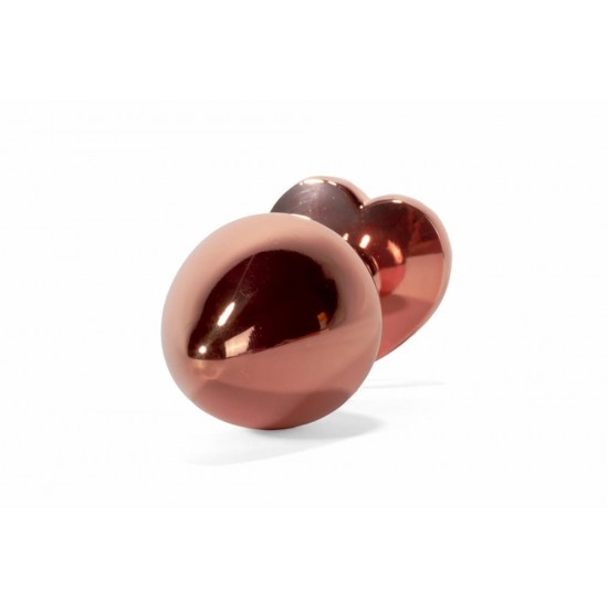 X-MEN Secret Shine Metal Butt Plug Rose Gold Heart L