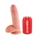 King Cock 7" élethű herés dildó