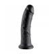 King Cock 8" élethű dildó - fekete