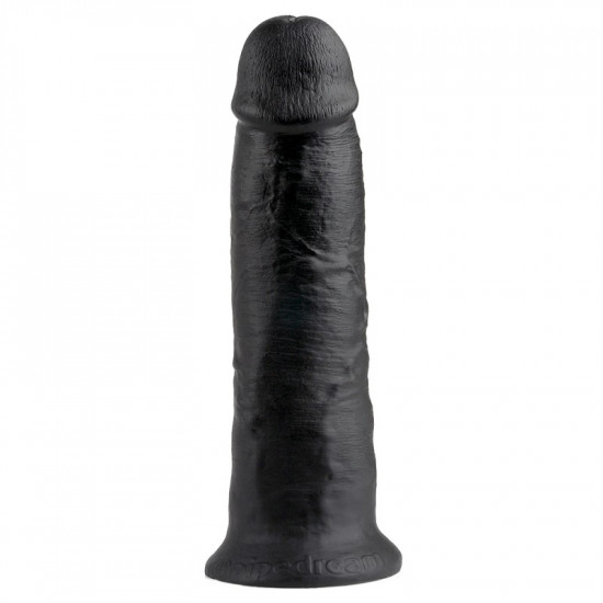 King Cock 10" élethű óriás dildó - fekete