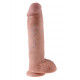 King Cock 11" élethű óriás dildó