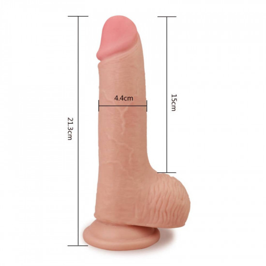 Skin 7,5" bőrtapintású realisztikus dildó