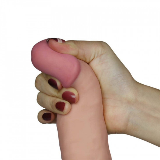 Dude 9" bőrhatású realisztikus dildó