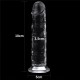 Flawless 7" Clear áttetsző realisztikus dildó